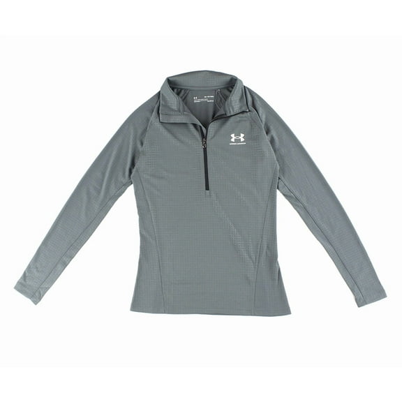 Under Armour Grid Print Qtr Zip Womens Jackets Size XS, Color: Grey