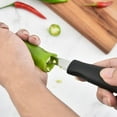 thumbnail image 4 of Cave Tools (2Pc) Jalapeno Coreer And Seeder For Peeling Or Cutting Off Pepper Tops, Banana Tops, Or Pepper Stems For Roasting On The Grill, Smoker, Or Oven - Kitchen & Grilling Accessories, 4 of 7