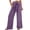 Purple #812, variant on Bovemsi Casual Pants for Women Women's Linen Wide Leg Loose High Waist Beach Haren Pockets Casual Wide Leg Trousers (Available in Plus Size)