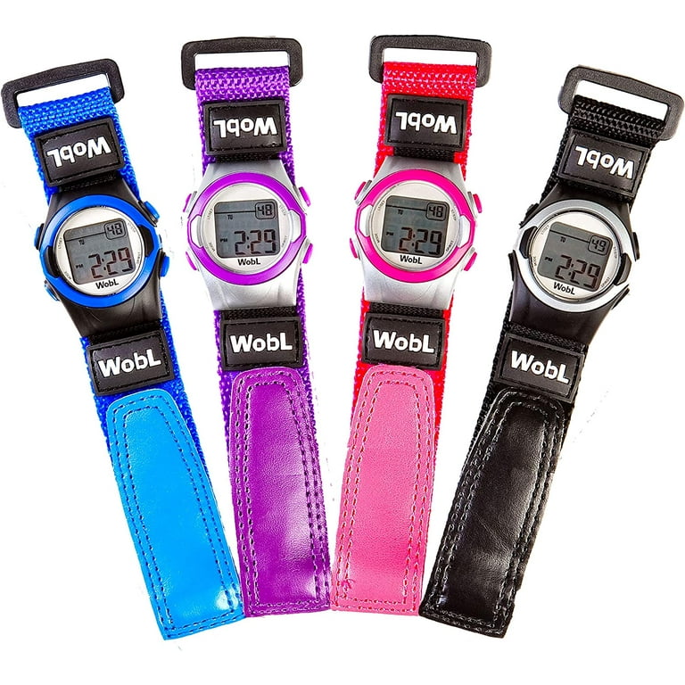 WobL Vibrating 8 Alarm Repeating Countdown Timer Watch Medication Sports Meetings Potty BlackWobL Black Vibrating Reminder Watch 8 Alarm Walmart