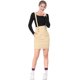 thumbnail image 3 of Día de San Patricio Falda De Tirantes Rectos De Cintura Alta De Traje De Navidad Para Mujer Beige S, 3 of 6