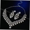 thumbnail image 4 of TABLZONE Accesorios De Joyería Plateada Con Para Collar Y Pendientes Elegantes Para Mujer, 4 of 8