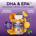 thumbnail image 6 of Omega 3 Fish Oil Gummies - Triple Strength Omega3 Gummy - DHA & EPA Fatty Acids for Heart Health, Joint & Brain Support, Nature's High Absorption Omega Fish Oil Supplement, Orange Flavor- 120 Gummies, 6 of 10