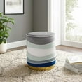 thumbnail image 7 of Modway Ribbon Round Performance Velvet Ottoman in Multicolored, 7 of 7