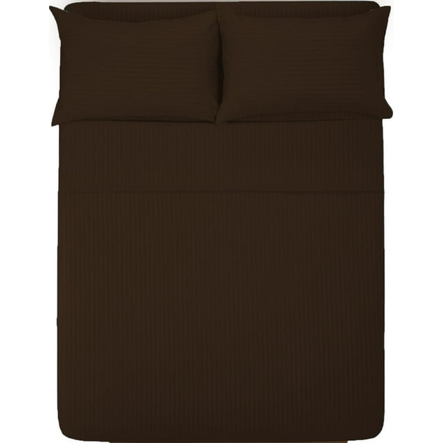 Sábana Queen Size MELOCOTTON HOGAR Microfibra chocolate