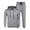 Light Gray, variant on Coshow Men's 2 Piece Hoodie Sweatsuit Long Sleeve Jogger Sets Sports Casual Training Set