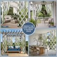 thumbnail image 5 of Sage Green Morocco Outdoor Curtains for Patio Waterproof,Windproof Privacy Curtains with Weighted Bottom,Vintage Grey Shabby Chic Plaid Outside Drapes for Picnic Garage Yard Cabana 54"x84" 2 Panel, 5 of 8