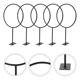thumbnail image 2 of 5 Pcs Wall Mounted Clothing Rack Basketball Organizer Basketball Wall Holder Basketball Storage, 2 of 3
