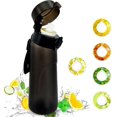 thumbnail image 1 of Air Water Bottle With 5 Flavor Pods, 750ml Sports Air Water Bottle With Straw, Leak Proof Drinking Bottles Fruit Fragrance Water Cup For Outdoor Gym (, 1 of 5