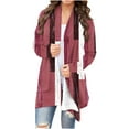 thumbnail image 1 of Cardigan pour Femmes à Manches Longues, Ouvert à l'Avant, Cardigan Léger Chic, Veste Décontractée d'Automne, 1 of 6