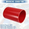 thumbnail image 4 of Unique Bargains 4" ID 6" Length 4-Ply Reinforced High Temp Straight Coupler Silicone Reducer Hose Red for Car, 4 of 6