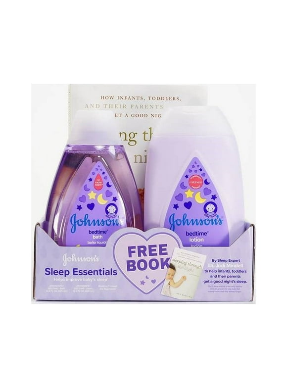 Johnson's Sleep Essentials 2 Piece Giftset with FREE Book