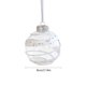 thumbnail image 3 of Bola de Plástico Transparente de 3,14 Pulgadas para Navidad, con Rayas Adhesivas Blancas y Perlas Colgantes, para Decoración de Árbol de Navidad., 3 of 6