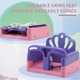thumbnail image 3 of G TALECO GEAR Swing Sets for Backyard, Foldable Baby Swing Outdoor with Safety Harness, Indoor Toddler Swing Pink & Purple, 3 of 7