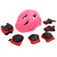 thumbnail image 1 of Soidarity Conjunto de equipo de protección para patinaje, protector de muñeca para rodilla, coderas, patineta para bicicleta, rodillo de patinaje sobre Ciclismo Rosado Soidarity OD001572-04, 1 of 6