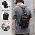 thumbnail image 4 of Bolso de pecho multifuncional para hombre, bolso de mensajero de hombro de ocio, bolso de pecho con carga USB, mochila antirrobo, 4 of 6