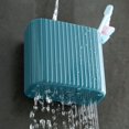 thumbnail image 3 of Nvzi Estante de almacenamiento de pared para baño de 3 piezas, lavabo doméstico, caja de almacenamiento no perforada, peine grueso, pasta de dientes, estante de almacenamiento para baño (naranja), 3 of 5