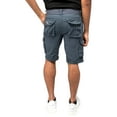 thumbnail image 2 of RAW X Mens Belted 12.5" Inseam Knee Length Cargo Shorts, Steel, 32, 2 of 7