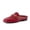 Red, variant on Yummy Slip On Womens Mules, Business Casual Loafers for Women with Low Heel and Metal Chain Detail