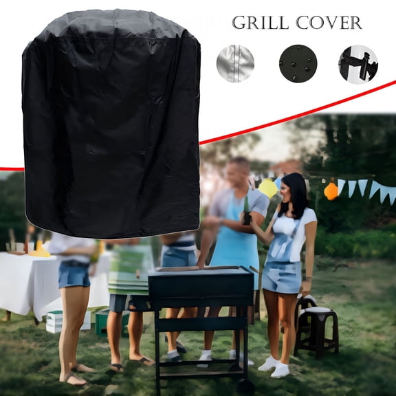 HIBIBUD Small Square BBQ Grill Cover, Heavy Duty Waterproof Protector