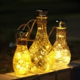 thumbnail image 3 of Solar Bottle Lights 2M 20 LED Copper Wire Fairy String Lights IP65 Decorative Lamp Flexible Bottle String Light Auto On/off for Wedding Party, 3 of 3