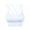 White, variant on AEXTO 3 Pack Women's Cross Back Sports Bra Padded Strappy Medium Support Yoga Bra for Workout Fitness gym sport bra