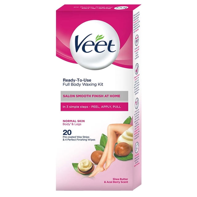 Kit de depilación con cera para todo el cuerpo Veet - Piel normal (paquete de 1)