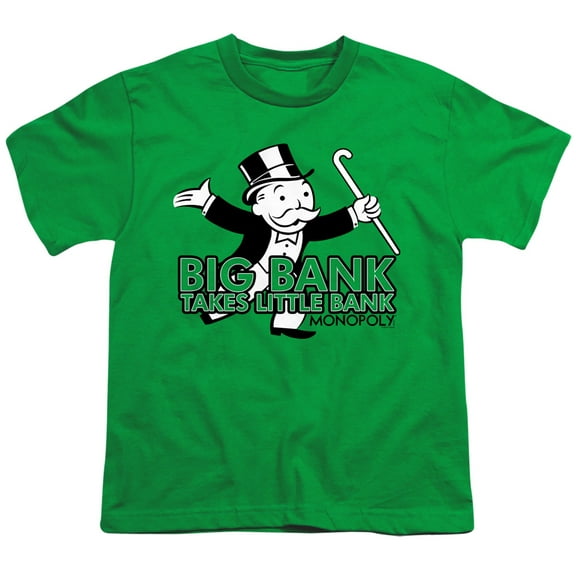 Monopoly Big Bank S/S Youth 18/1 T-Shirt Kelly Green