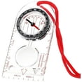 thumbnail image 1 of nipocaio Boussole (base pour Survie, Orientation, Boussole, Navigation, Sac à Dos) - Cap Magnétique, Roulement Azimut, Plaque de base avec Règle Cartographique (1 Pce), 1 of 5