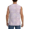 thumbnail image 4 of Pofeuu Shells Pearl Print Men's Muscle T-Shirt, Sleeveless, Muscle Tank, Classic Muscle Tee Top For Men Casual Sleeveless Muscle T-Shirt Trendy Clothes-X-Large, 4 of 7
