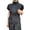 Black, variant on HXWCHs Women Solid Essential T Shirt Women's Retro Street Style Camping T-Shirt with Zipper Stand Collar Short Sleeve Sun top for Instagram Fashion XL Black
