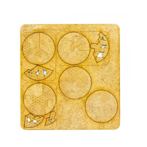 Kromlech Dark Technology - 50mm Round Base Toppers (47mm) New