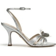 thumbnail image 2 of Sam Edelman Women's Joanna Flower-Trim Heel Strappy Sandal Soft Silver 9.5M, 2 of 5