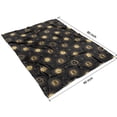 thumbnail image 4 of Black Gold Sun Moon Pattern Blanket,Comfortable Soft Flannel Throw Blanket,All Season,Warm Lightweight Blankets for Sofa Bed Couch Living Room Chair,60"x80", 4 of 4