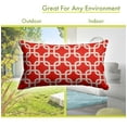 thumbnail image 4 of Majestic Home Goods Pillow 12x20 Links Red, 4 of 6