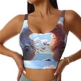 thumbnail image 2 of Lsque Red And White Bird Couple Printed Women'S Sports Bra, Compression, Moisture Wicking, High-Impact Sports Bra For Women,Supportive sports bra-XX-Large, 2 of 9