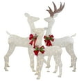 thumbnail image 2 of Northlight LED Lighted Reindeer Family Outdoor Christmas Decorations - Warm White - Set of 3, 2 of 8