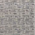 thumbnail image 5 of HomeRoots 553150 4 x 6 ft. Blue Geometric Distressed Rectangle Area Rug, 5 of 5
