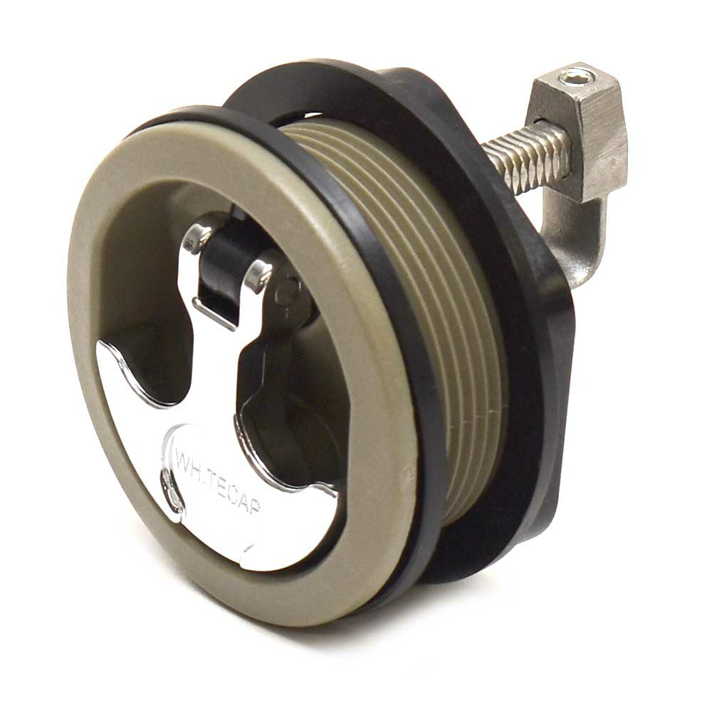Whitecap Boat Locking Hatch Latch S0226T 2 1/2 Inch THandle Tan