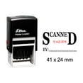 thumbnail image 1 of Shiny Date Stamper Self Inking With Scanned By Text Ofiice Stationery Rubber Stamp S-826D, 1 of 1