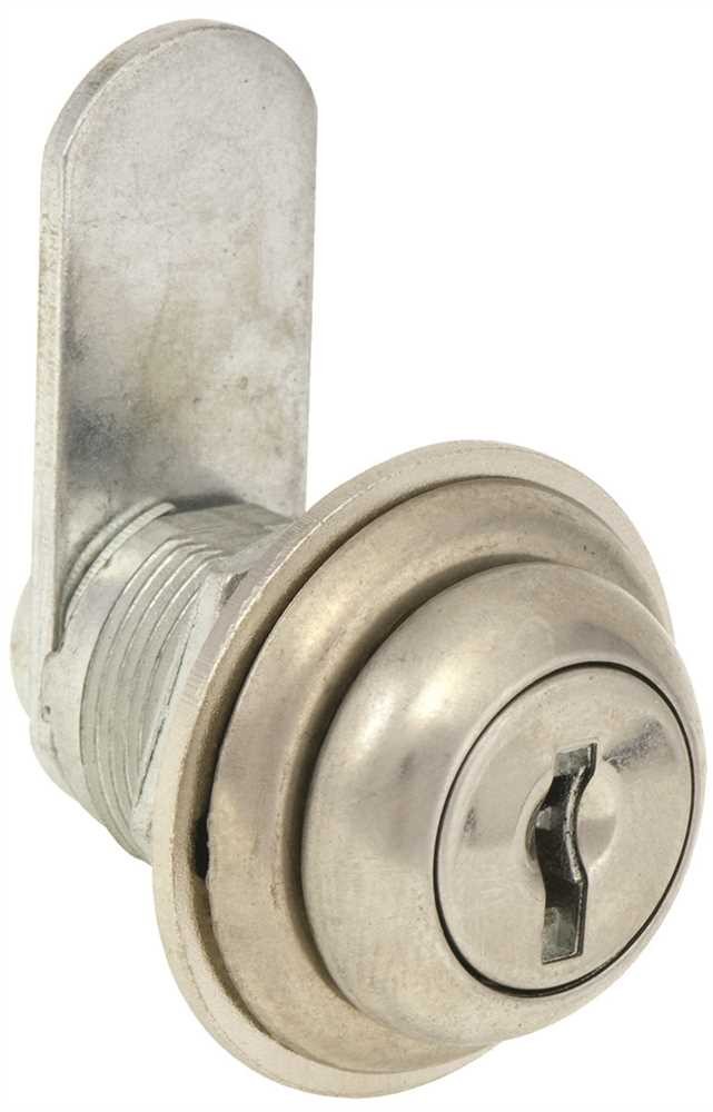 US Lock Disc Tumbler Cam Lock, 7/8", Chrome, Keyed Alike 330