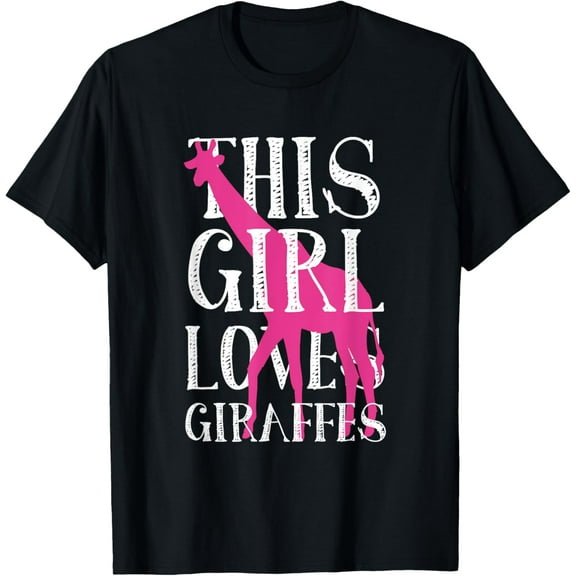 This Girl Loves Giraffes T-Shirt Giraffe Shirt for Girls