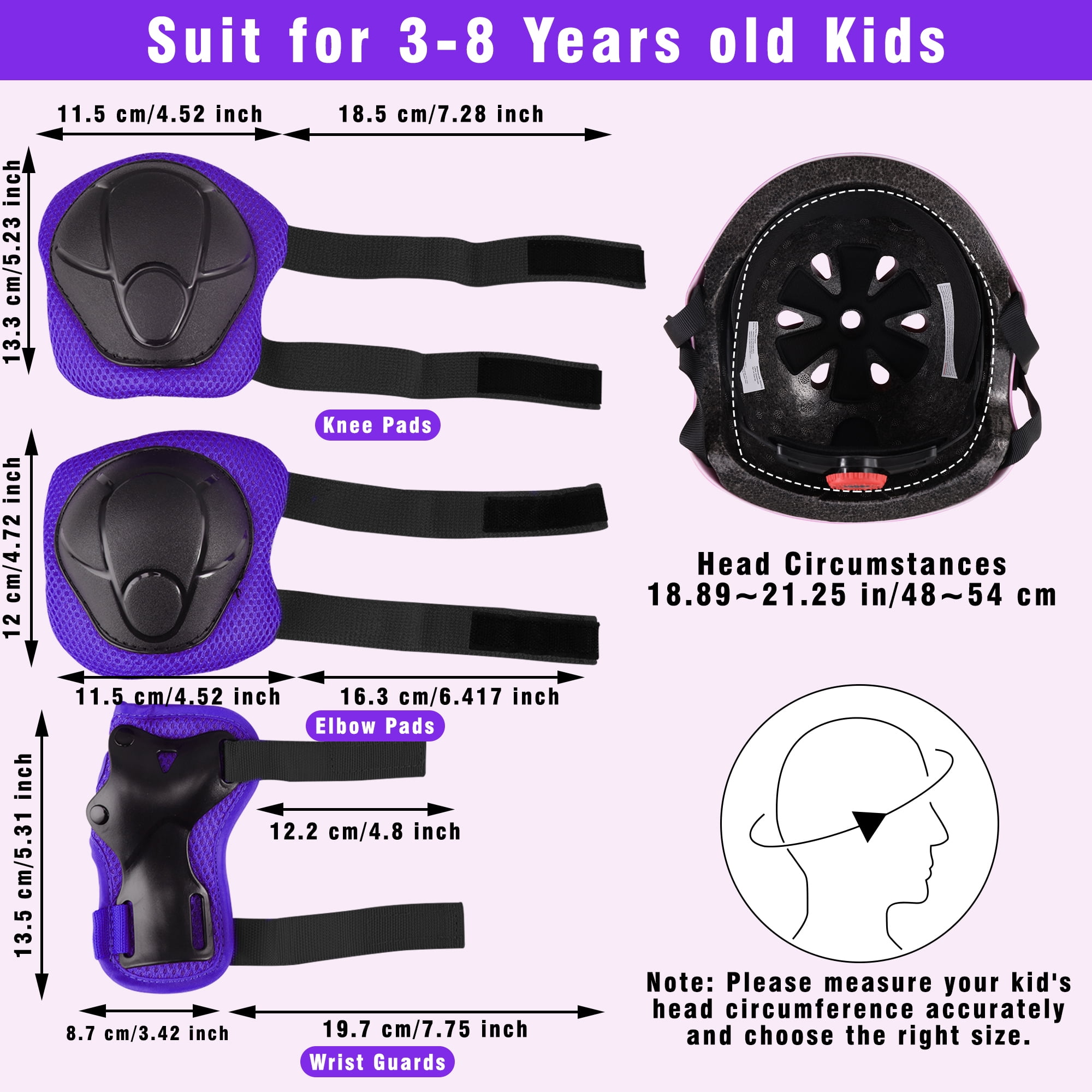 YouLoveIt Children Bike Helmet Toddler Bicycles Helmets For Boys Girls Adjustable Cycling Multi-Sport Child's Helmet for Football Roller Skating Scooter
