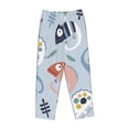 thumbnail image 4 of Bingfone Pajamas For Women,Cute Chameleons On Blue Pajama Pants With Pockets-Large, 4 of 9