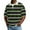 Green #19, variant on Dresfit Mens Polo Shirts Short Sleeve Striped Golf Shirts 2026 Summer Lapel Waffle Knit Shirt Big and Tall Color Block Collared Beach Tops 3XL