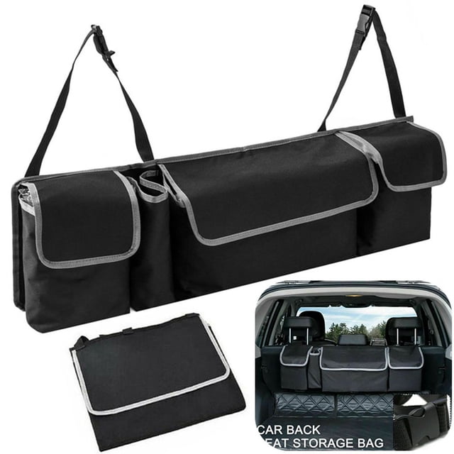 Bolsa para el maletero del coche, bolsa organizadora para el maletero del coche, bolsa de almacenamiento Oxford negra
