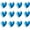 Blue, variant on 12PCS Green Fridge Magnets Cute Love Heart Magnets for Refrigerator 0.83inch Small Photos Decorative Magnet Set Home Kitchen Fridge Office Whiteboard Decor