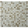 Solistone Terrene 12 in. x 12 in. Demeter Glazed Multicolor Porcelain Mosaic Wall Tile, Case of 10