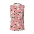 thumbnail image 6 of Lsque Rose Flowers Print Men's Cotton Blend Sleeveless Muscle Shirts (S-3XL)- Moisture Wicking, Odor Protection, UPF 30+,XX-Large, 6 of 8