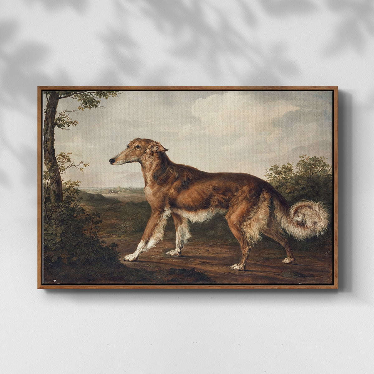 Vintage Animal Print-VII By Wexford Home Framed in Walnut Wood Gallery Wrapped Canvas 17 in. x 25 in.